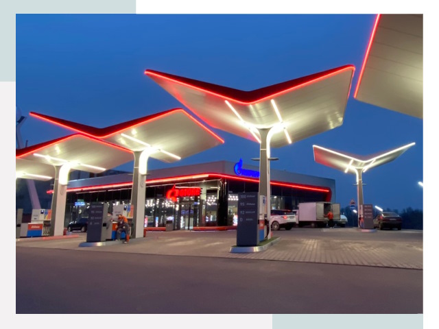 Навесы для АЗС в Великих Луках