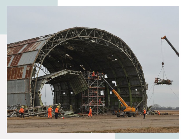 Демонтаж ангаров в Великих Луках